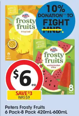 Coles Peters Frosty Fruits offer