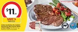 Coles Coles australian no added hormones beef rump steak offer