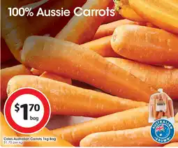 Coles Coles Australian Carrots offer