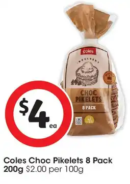 Coles Coles Choc Pikelets 8 Pack offer