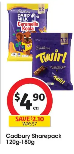 Coles Cadbury Sharepack offer