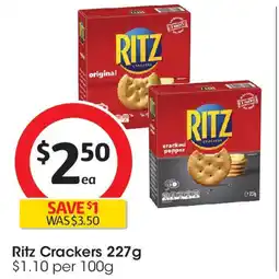 Coles Ritz crackers offer