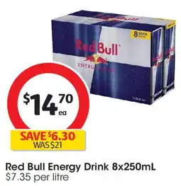 Coles Red bull energy drink offer