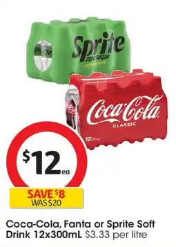 Coles Coca-cola, fanta or sprite soft drink offer