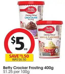 Coles Betty Crocker Frosting offer