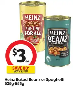 Coles Heinz baked beanz or spaghetti offer