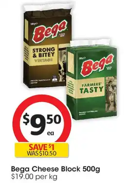 Coles Bega cheese block offer