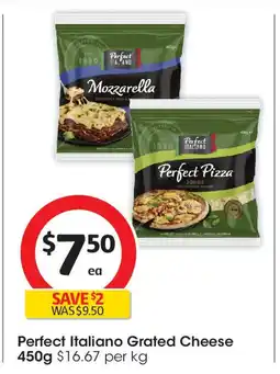 Coles Perfect italiano grated cheese offer