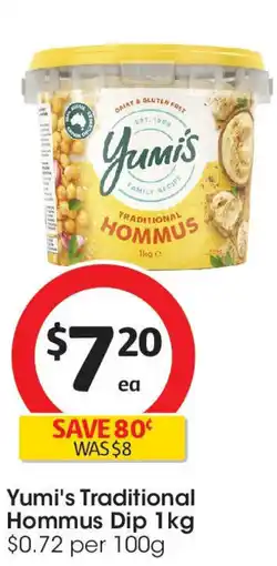 Coles Yumi's traditional hommus dip offer