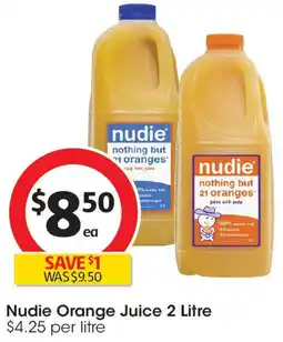 Coles Nudie orange juice offer