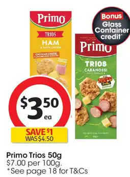 Coles Primo trios offer