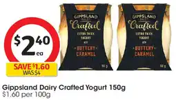 Coles Gippsland dairy crafted yogurt offer