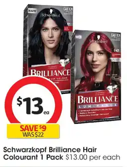 Coles Schwarzkopf brilliance hair colourant offer