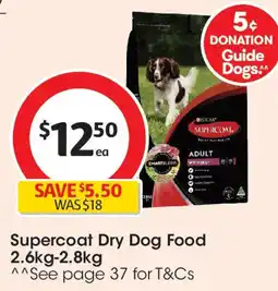 Coles Supercoat Dry Dog Food offer