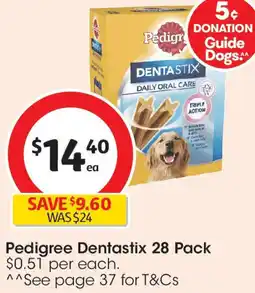 Coles Pedigree dentastix offer