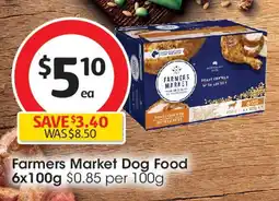 Coles Farmers market dog food offer
