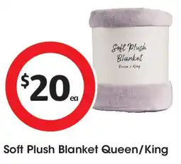Coles Soft plush blanket queen/king offer