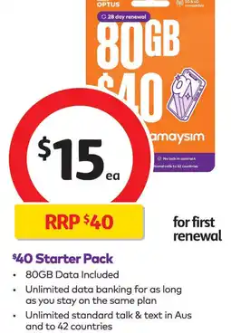 Coles $40 Starter Pack offer
