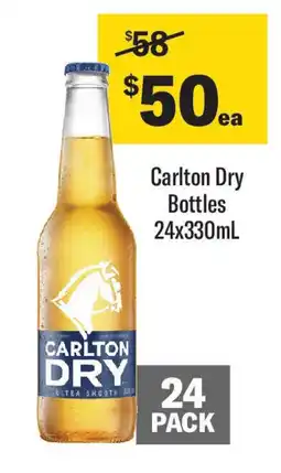 Coles Carlton Dry Bottles offer