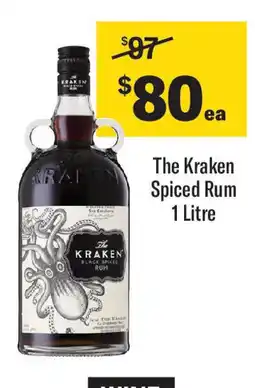 Coles The kraken spiced rum offer