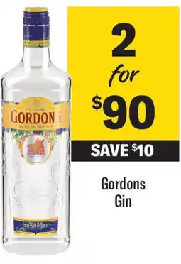 Coles Gordons Gin offer