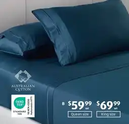 ALDI 410 Thread Count Fitted Sheet Set offer
