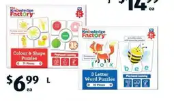 ALDI Early learning games or puzzles offer