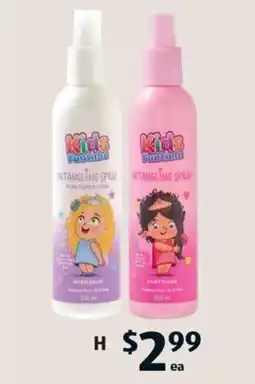 ALDI Kid's funtime detangling spray offer