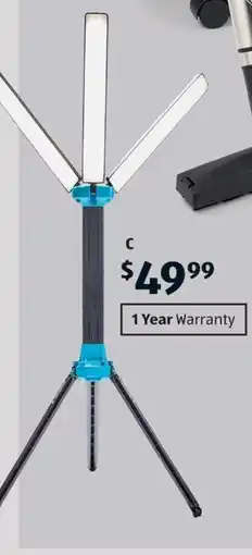ALDI 360° battery worklight with tripod offer