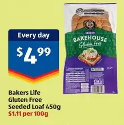 ALDI Bakers life gluten free seeded loaf offer