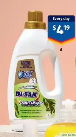 ALDI Di san laundry sanitiser offer