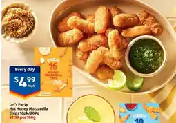 ALDI Hot honey mozzarella chips offer