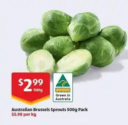 ALDI Australian brussels sprouts offer