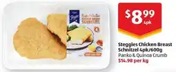 ALDI Steggles chicken breast schnitzel offer
