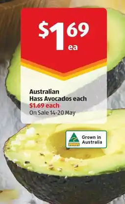 ALDI Hass avocados offer