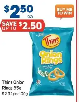 Foodland Thins onion rings offer