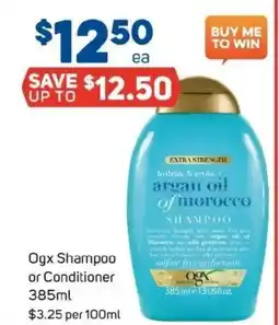 Foodland Ogx shampoo or conditioner offer