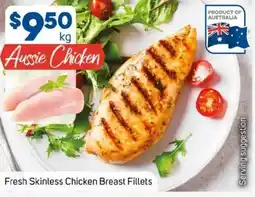 Foodland Fresh skinless chicken breast fillets offer