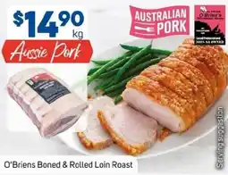 Foodland O'briens boned & rolled loin roast offer