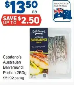 Foodland Catalano's australian barramundi Portion offer