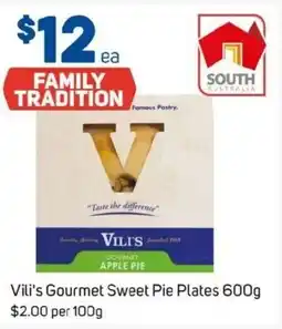 Foodland Vili's gourmet sweet pie plates offer