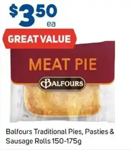 Foodland Balfours traditional pies, pasties & sausage rolls offer