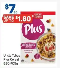 Foodland Uncle tobys plus cereal offer