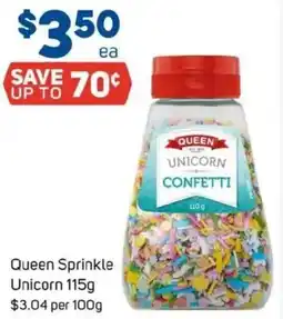 Foodland Queen sprinkle unicorn offer