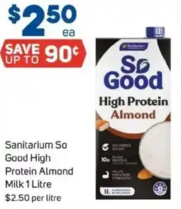 Foodland Sanitarium so good high protein almond milk offer
