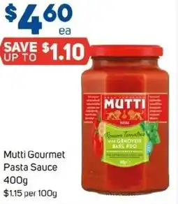 Foodland Mutti gourmet pasta sauce offer