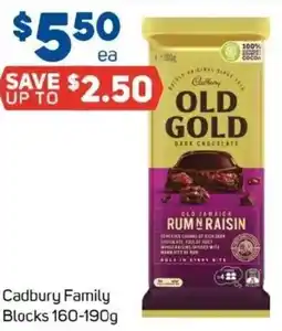 Foodland Cadbury family blocks offer