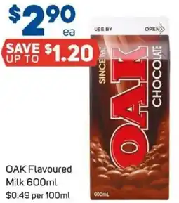 Oak flavoured milk