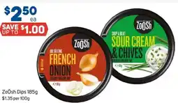 Foodland Zoösh dips offer