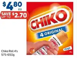 Foodland Chiko roll 4's offer
